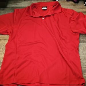 Nike Red Polo Shirt  * Has A Small Spot On Back Could Come On In Wash*